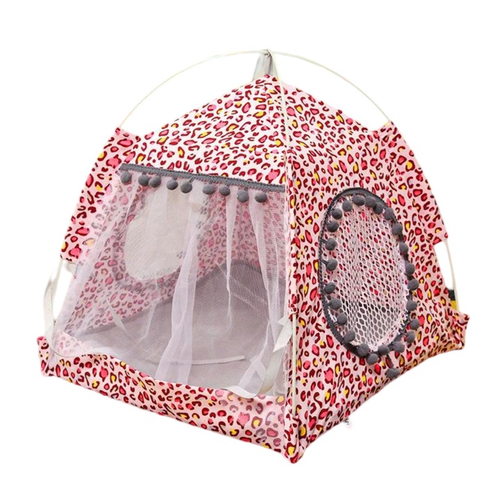 Macskafészek nyári szőnyeg, kis kutya szőnyeg, Teddy kennel, sátor fészek macskának, macska háziállat