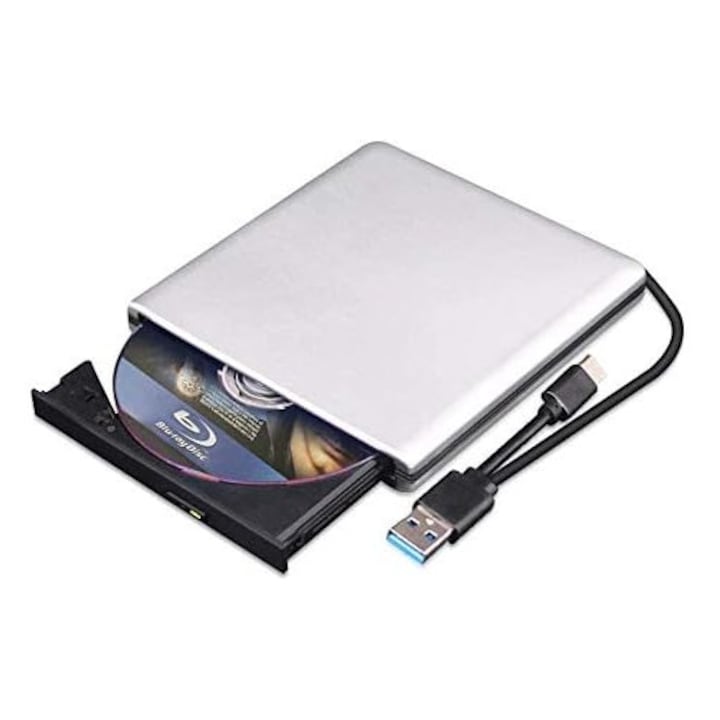 Външно Blu-ray DVD 3D устройство, USB 3.0 и Type-C Blu-ray CD DVD четец