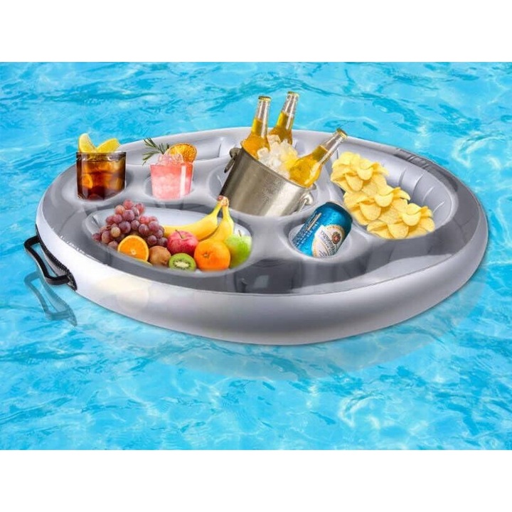 Държач за напитки, сребърен