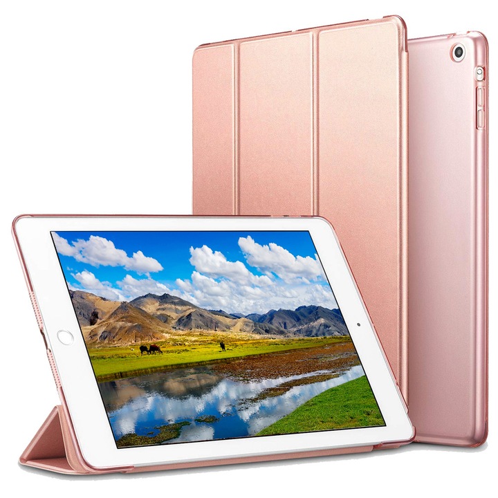 Okostok iPad Air 2-höz, mágneses rózsaszín