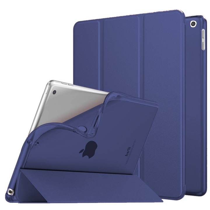 Калъф за iPad 7, 10.2 инча, TPU, синьо-лилав