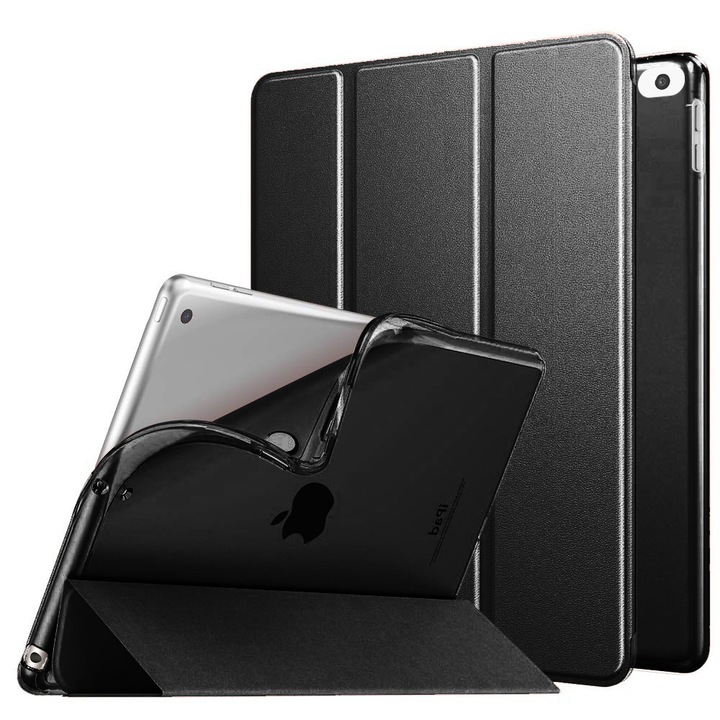 Калъф за iPad 7-мо поколение за iPad 10.2 инча 2019, калъф със стойка и множество изгледи с мек TPU заден капак