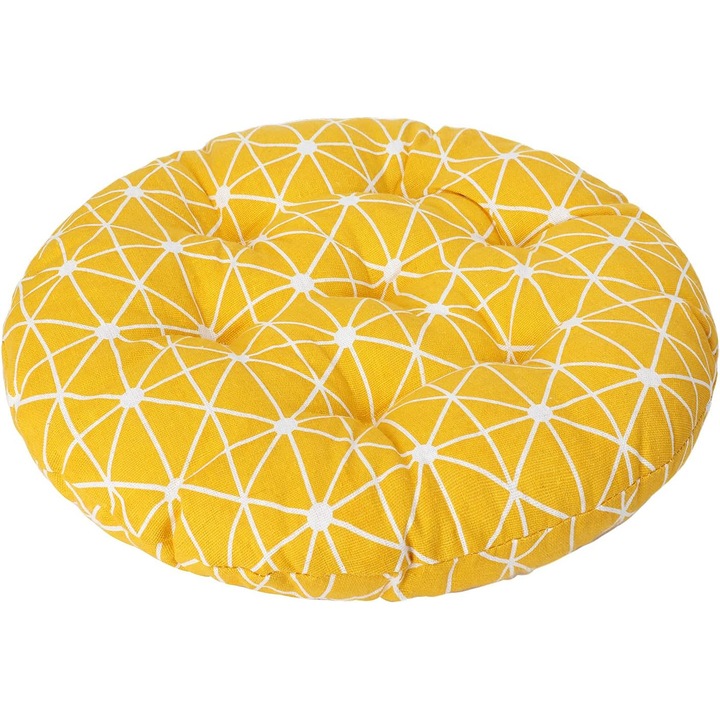 Perna rotunda pentru scaun, 15x3cm, moale, groasa, multicolor