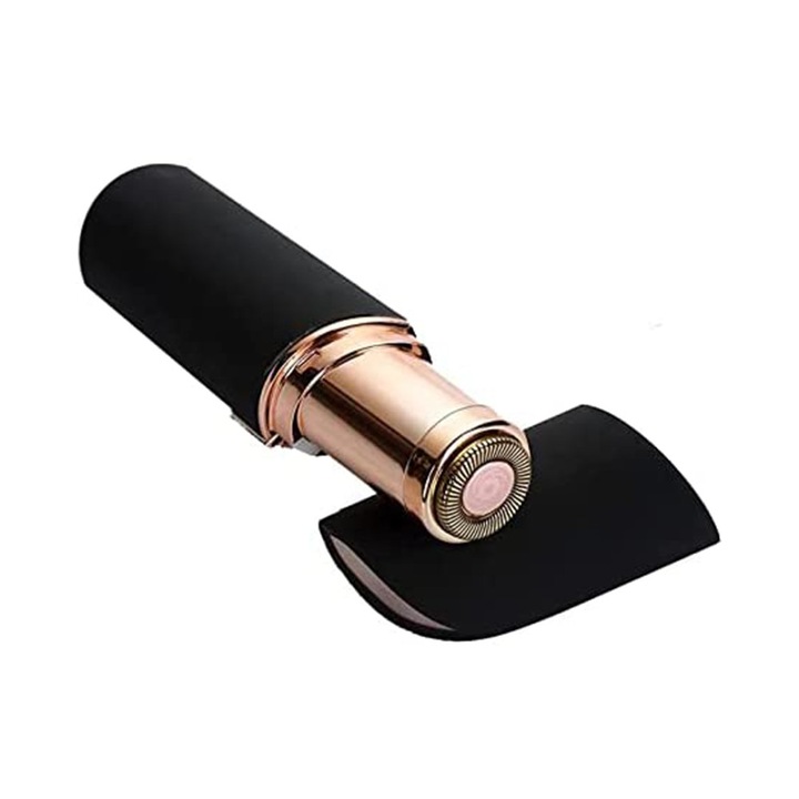 Indepartator de par facial pentru femei, negru, cu LED, portabil, usor