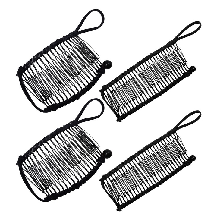 Banán hajcsat nőknek, nagy és kicsi, vintage fésű, banán hajcsat, gyűrődésmentes, természetesen hullámos lófarok.