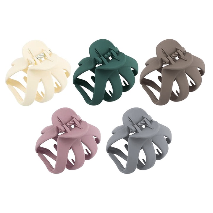 Octopus hajcsat 5 darab Octopus hajcsat Erős csúszásmentes hajcsat nőknek vastag és közepes hajhoz Nagy pókkarom hajcsat