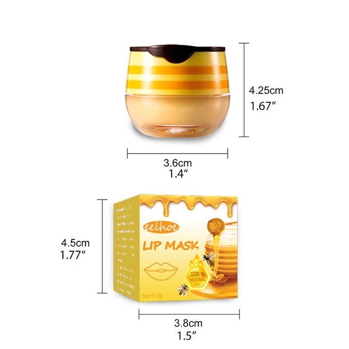 Hidratáló ajakbalzsam, mézkivonat, angolnaolaj