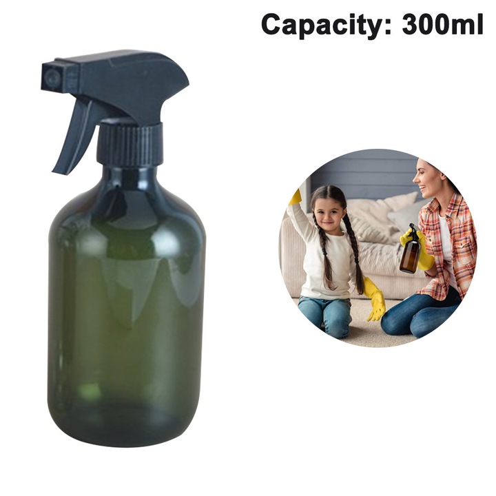 Spray palack 300ml 500ml PET barna zöld átlátszó szett