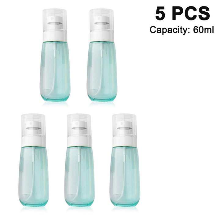 6 darabos zöld szórófejes flakonkészlet