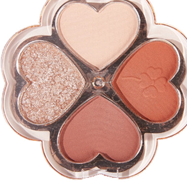 Paleta fard de pleoape 4 culori, mat si sclipici, pigmentare intensa, multicolor, compacta, portabila