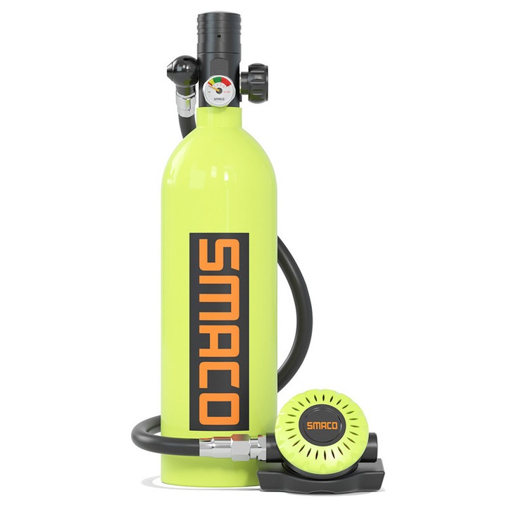 Cilindru de scufundare mini SMACO S400 Plus 1L, utilizare 15-20 minute, set portabil