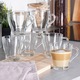 Set De 7 Presa Pentru Cafea Si Pahare, Vilde, 1 L, 14x11x20.5 Cm; 9.5x8.5x11 cm, Negru, Sticla, Material Mat, Otel Inoxidabil