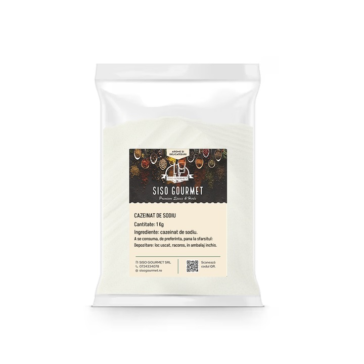 Cazeinat de Sodiu, 1 Kg, Siso Gourmet