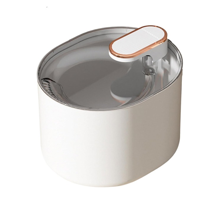 Автоматичен диспенсър за вода за котки и кучета, NEXTLY, вместимост 3 л, филтър с активен въглен и памук с нано мехурчета, ултра тих, LED светлина, USB захранване, бял