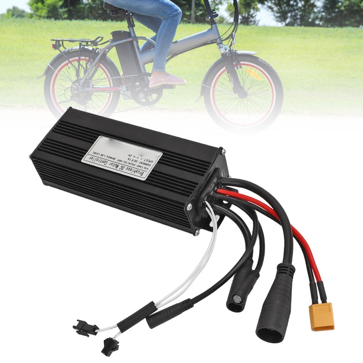 Контролер за скорост на велосипед Jormftte, 30A, корпус от алуминиева сплав, водоустойчив, за 24V, 36V, 48V електрически двигатели
