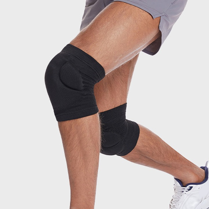 Jormftte térdvédők, PU, ütésálló, lélegző, fekete, S méret, 1 pár szett