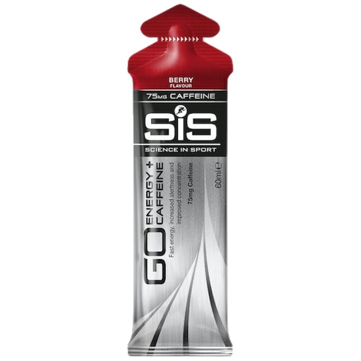 Хранителна добавка Science in Sport GO Caffeine Energy Gel, Горски плодове, 60 мл