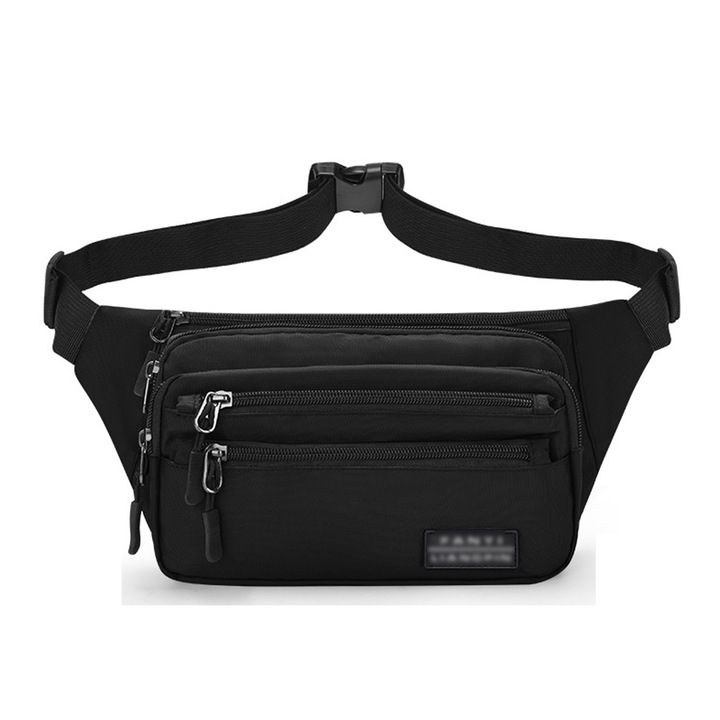 Longziming sporttáska, pamut, ébenfa, férfiaknak, állítható, vízálló