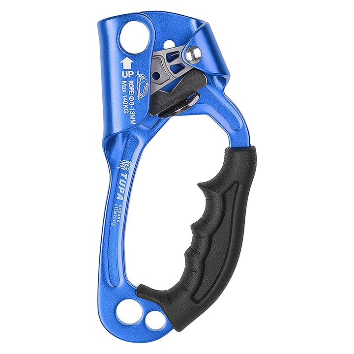 Carabina ascendenta manuala SWJOYOL, 8-13MM, greutate 237g, albastru, pentru alpinism