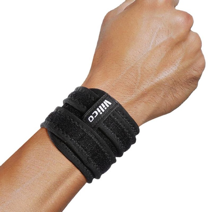 Set 2 orteze compresive pentru incheietura mainii – suport reglabil pentru dureri, tendinita, sindrom de tunel carpian si TFCC – bandaje elastice pentru sustinere in sport, fitness, haltere, antrenamente si activitati zilnice