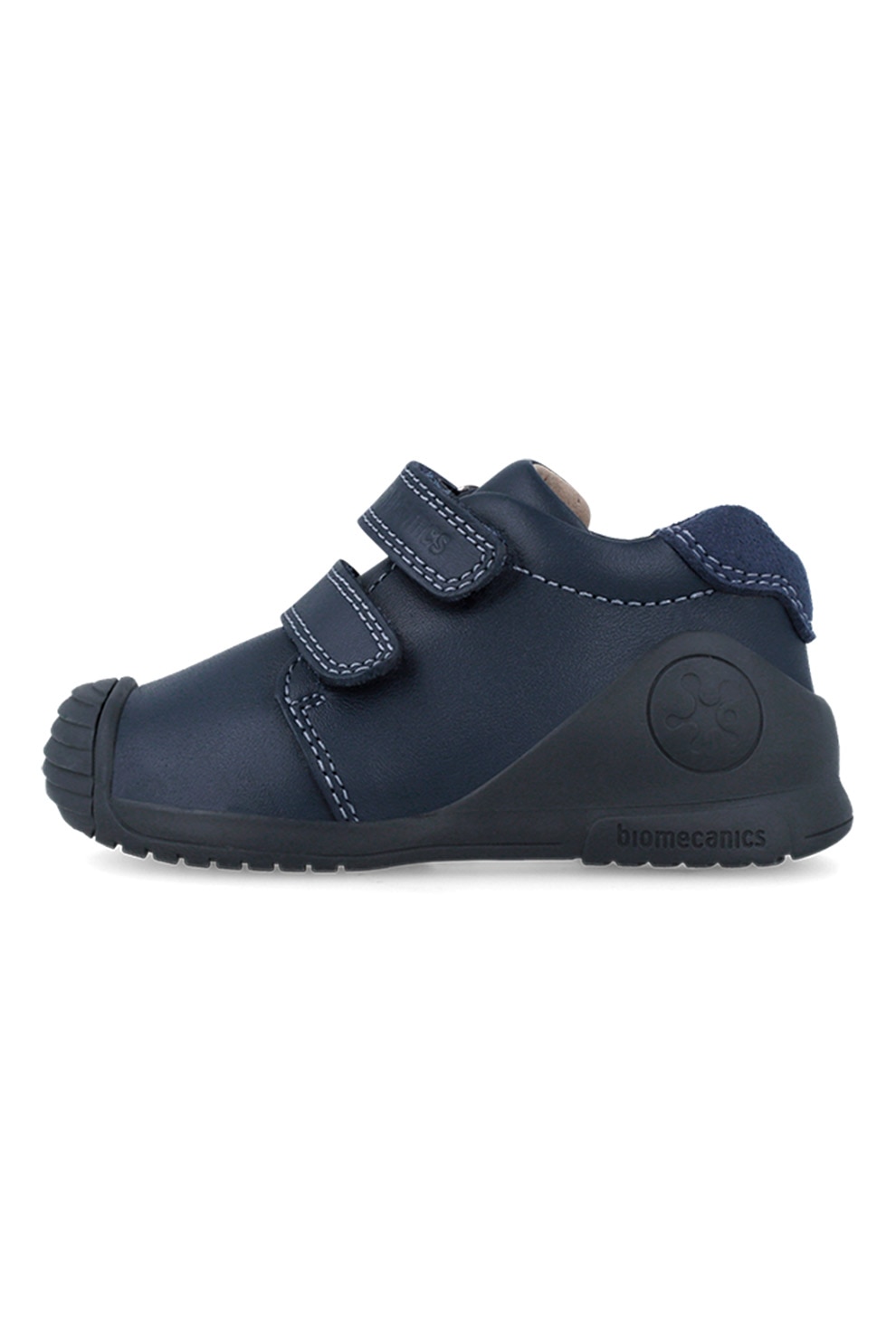 Biomecanics, Pantofi sport de piele cu velcro, Bleumarin, 18 EU