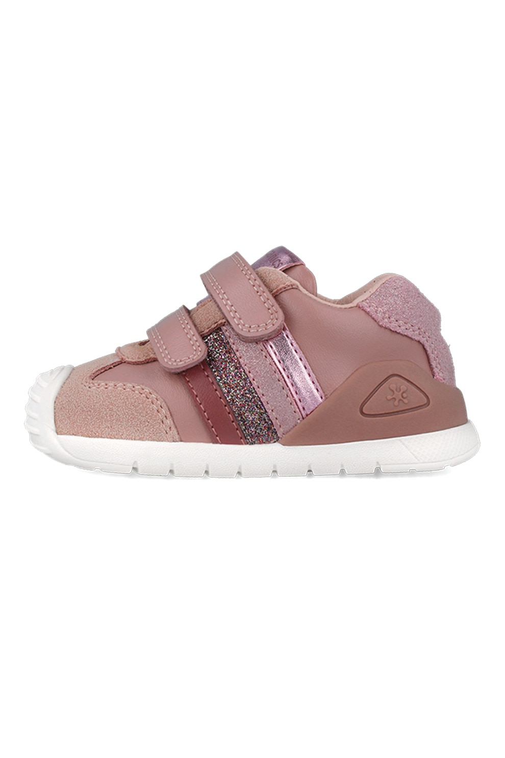 Biomecanics, Pantofi sport cu talpa plata si inchidere velcro, Roz