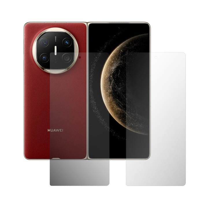 Комплект от 2 броя iSkinz Matte външен протектор за екран за Huawei Mate X6 - пълен изрез, невидим Skinz Matte, матов силиконов протектор против пръстови отпечатъци, антирефлексен, самозалепващ се и гъвкав