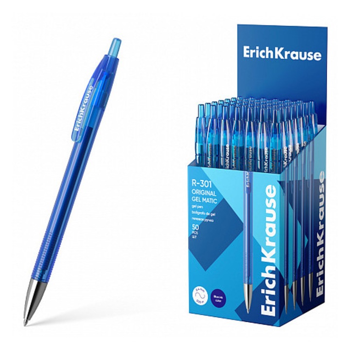 ErichKrause R-301 zselés toll, 0,5 mm, kék, 5 db-os készlet