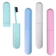 Set 4 Etui Voiaj Periute de Dinti, Multicolor, 20x3x2 cm