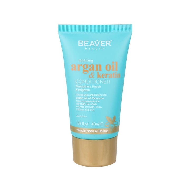 Балсам за коса Beaver, с арганово масло и кератин 40 мл