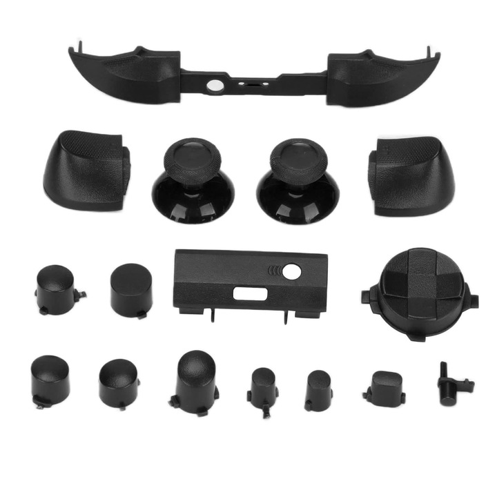 Set complet de butoane pentru Series, PsAyl®, Dpad, Bumper, Trigger, butoane RT LT RB LB ABXY, kit de inlocuire si reparare pentru Series X & S, Negru