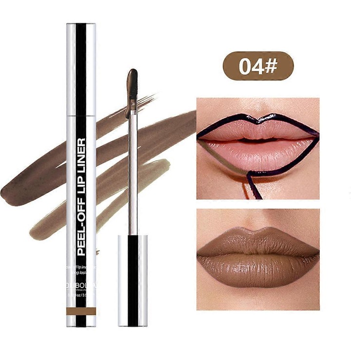 Ruj Waterproof Matte Lip Gloss Stain, nuanta maronie, 3.5ml - eMAG.ro