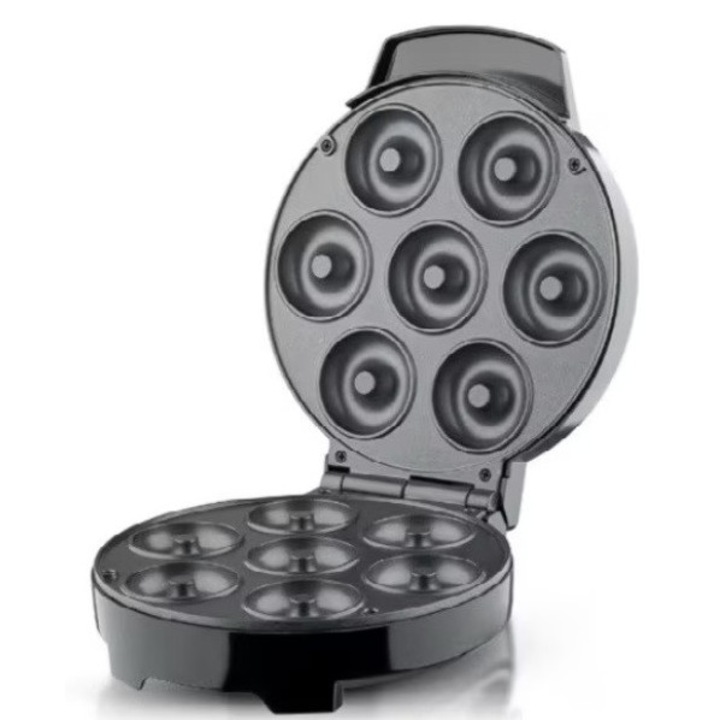 Електрическа мини машина за понички, 7 форми, незалепващо покритие, мощност 700 W, Rovitech – вкусни понички у дома