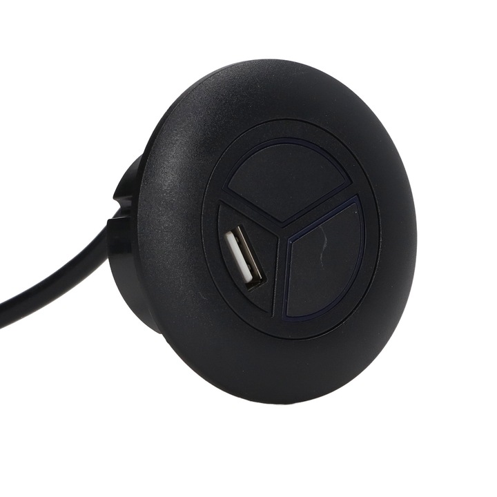 Comutator pentru fotoliu recliner cu USB, ABS ignifug, 5A, 5V 4A