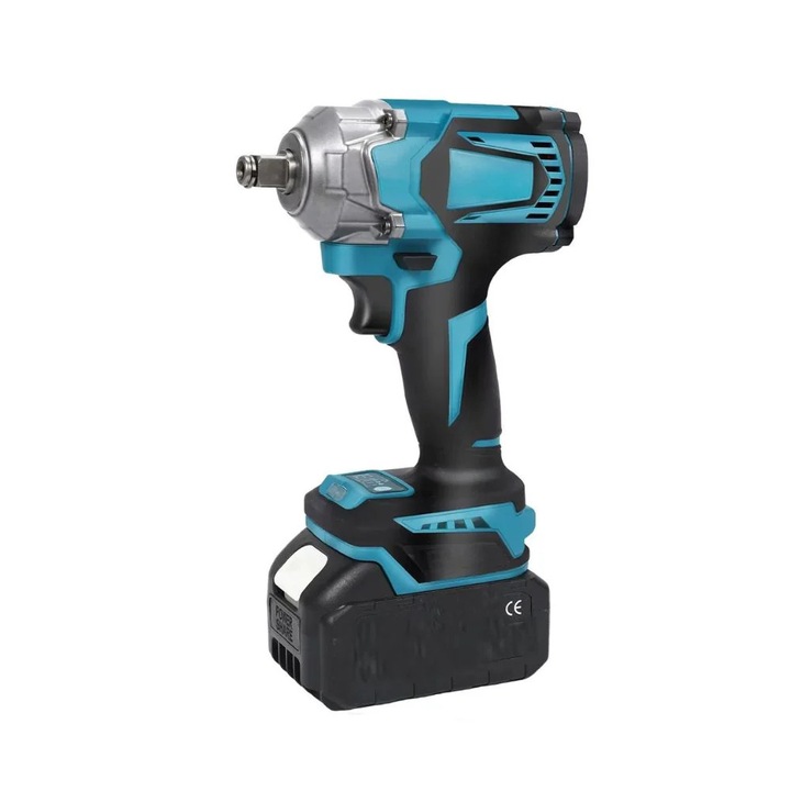 Cheie de impact fara fir, cuplu 520Nm, 0-4200RPM, 21V, motor fara perii, neagra