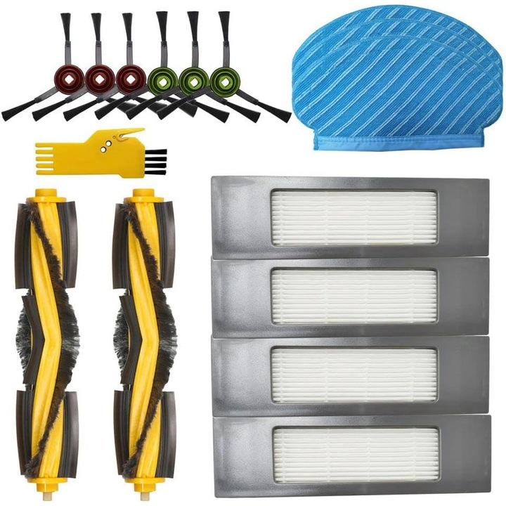 Tampoane de mop lavabile din microfibra, Enforose, pentru pardoseli sigilate, set de piese de schimb, fibra de inalta calitate