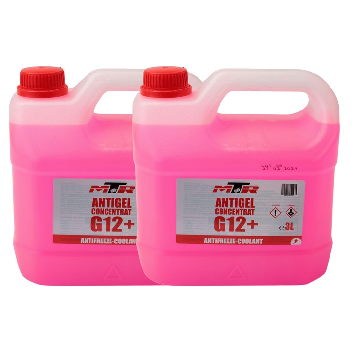 Pachet 6 litri antigel concentrat MTR G12+ rosu