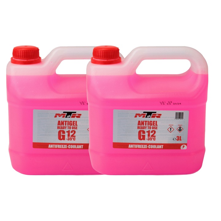 Pachet 6 litri antigel preparat MTR G12 rosu