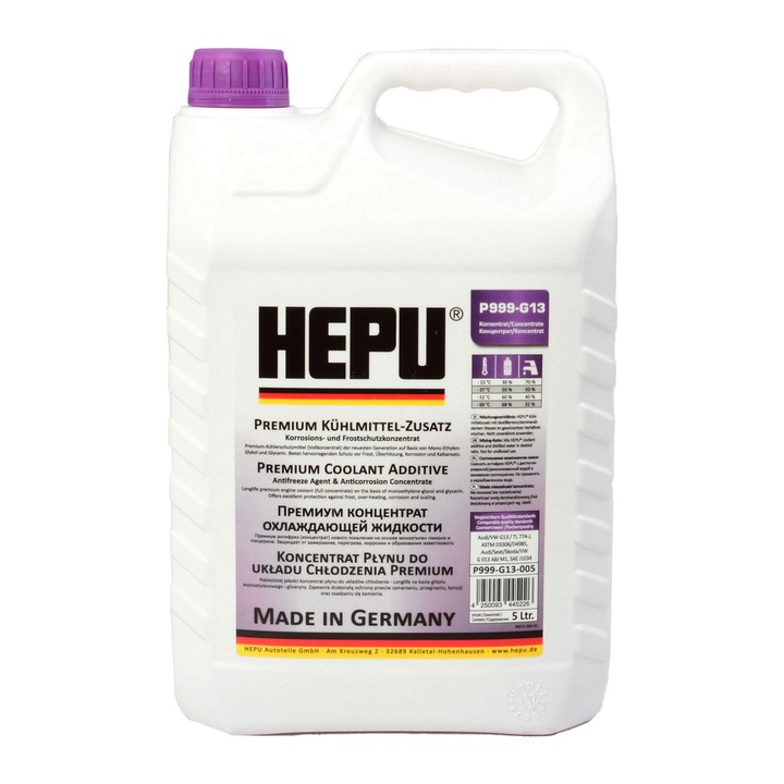 Antigel concentrat Hepu G13 mov 5 litri