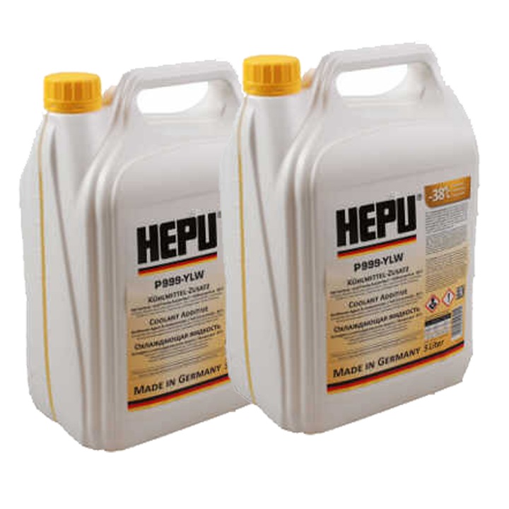 Pachet 10 litri antigel concentrat Hepu G11 galben