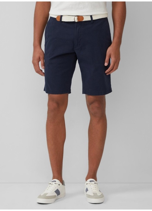 S.Oliver Pantaloni scurti barbati chino, Phoenix cu talie medie si croiala Regular ft, Bleumarin inchis