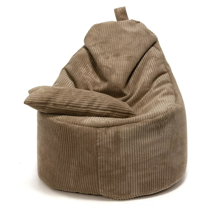 Фотьойл пуф Yoko Corduroy SZ96, Поставка за крака, Кадифе, Кафяв