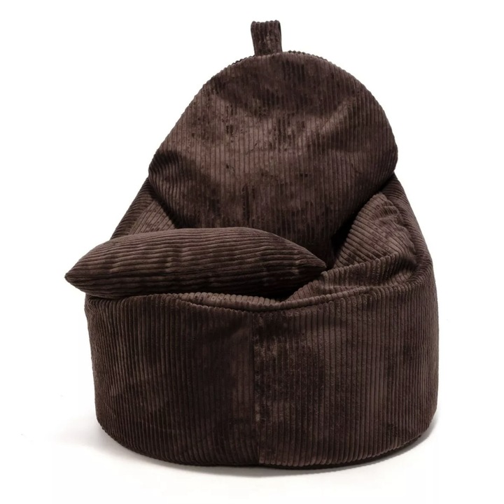 Фотьойл-пуф Yoko Corduroy SZ29, Поставка за крака, Кадифе, Кафяв