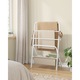Suport Pentru Prosoape, Songmics, Constructie Pliabila, Cadru Din Otel, 4 Carlige, Cos Spatioas, Ideal Pentru Dressing, Spalatorie, Baie, 99 Cm, Functional Si Economisitor De Spatiu