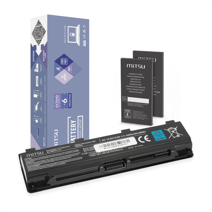 MITSU PA5024U-1BRS laptop akkumulátor, 2200mAh, Toshiba Satellite C850 L850 készülékhez