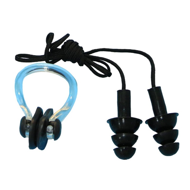 Inset pentru nas si urechi pentru inot cu sirla anti pierdere silicon moale