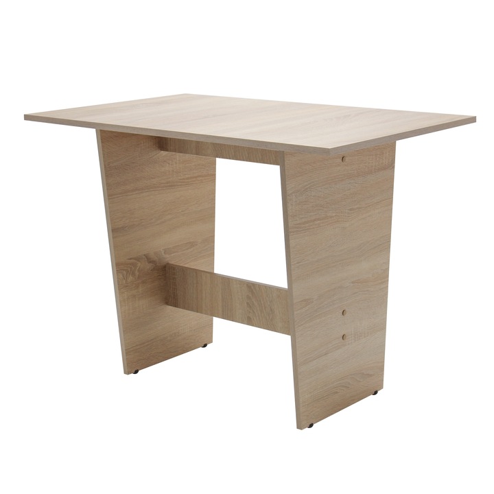 Кухненска Маса Dacenergy, Изработена От Меламин ПДЧ, Прави Ръбове, Правоъгълна, 4 Души, 100 X 60 X 72.7 См, Дъб Бардолино