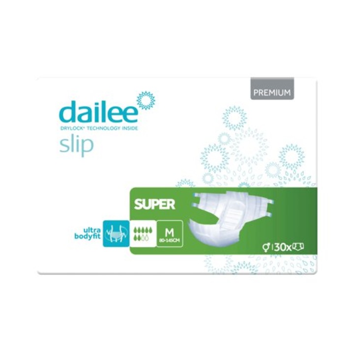 Scutece pentru adulti M, Dailee Premium, 30 buc, incontinenta severa
