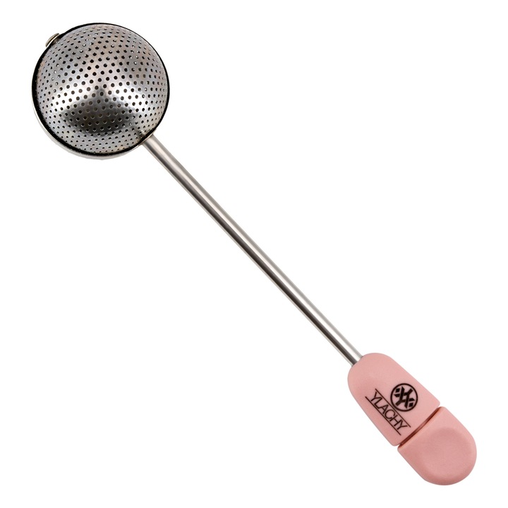 Инфузер за чай с дръжка YLACHY, Розов