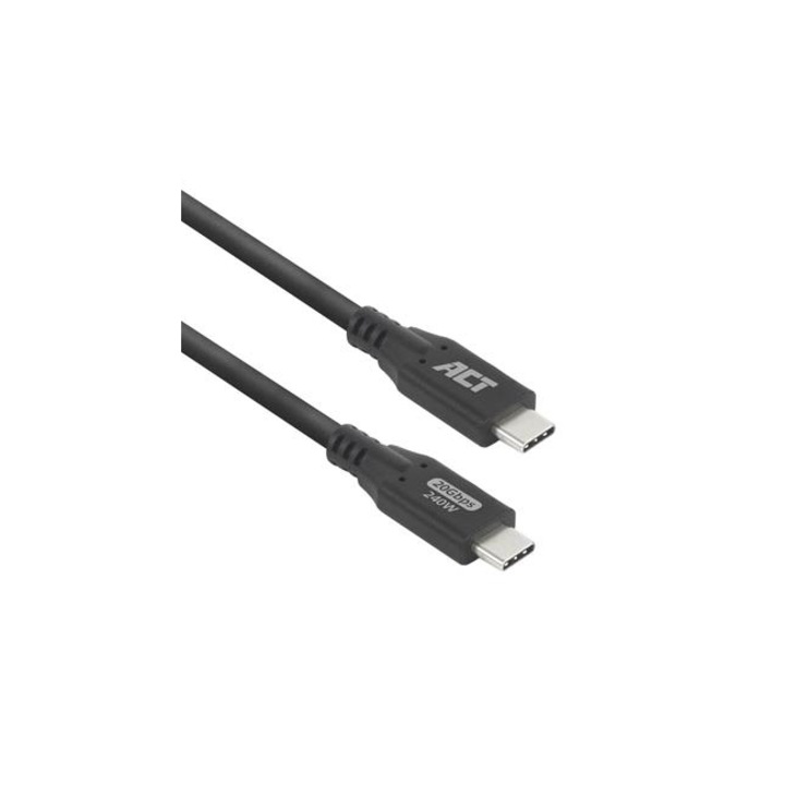 Cablu ACT USB-C - USB-C, 2 m / USB4, 20Gbps, 240W